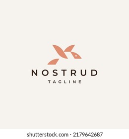 Bird logo icon design template flat vector illustration