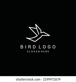 bird logo icon design template premium vector
