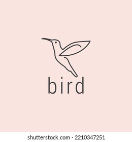 Bird logo icon design template. luxury, vector.