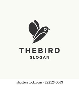 Bird logo icon design template 