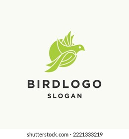 Bird logo icon design template vector illustration