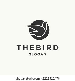 The bird logo icon design template vector illustration