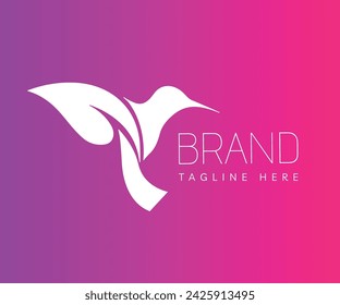Elementos de plantilla de diseño de icono de logotipo de ave. Se puede utilizar para logotipos de marca y de empresa.

