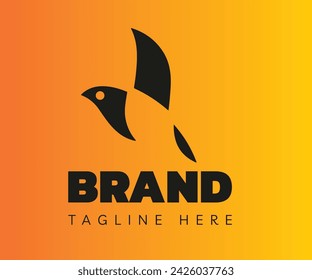 Elementos de plantilla de diseño de icono de logotipo de ave. Se puede utilizar para logotipos de marca y de empresa.

