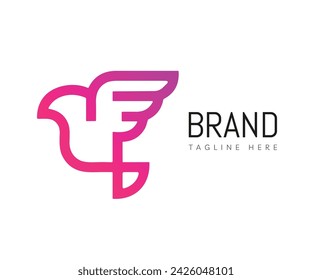 Bird logo icon design template elements. Usable for Branding and Business Logos.

