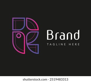 Elementos de Plantilla de diseño de icono de logotipo de pájaro. Utilizable para la marca y los logotipos de negocios.
