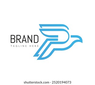 Elementos de Plantilla de diseño de icono de logotipo de pájaro. Utilizable para la marca y los logotipos de negocios.
