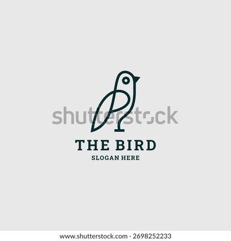 Bird logo icon design template vector illustration