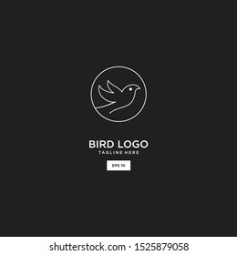 Bird logo and icon design vector template .