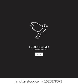 Bird logo and icon design vector template .