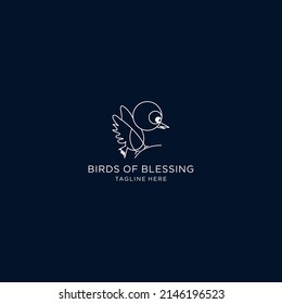 Bird logo icon design vector template