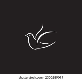 Bird logo icon design vector