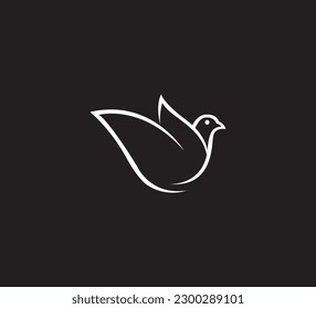 Bird logo icon design vector