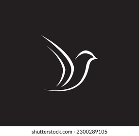 Bird logo icon design vector