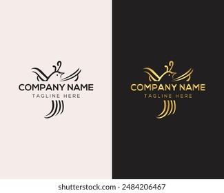 Bird logo icon design vector concept template.