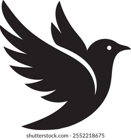 Vetor de design de ícone de logotipo Bird