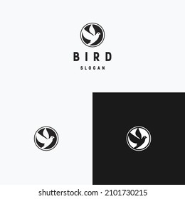 Bird  logo icon flat design template