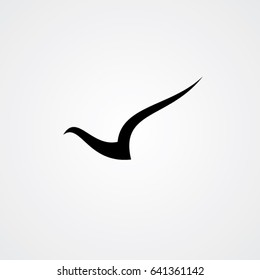 bird logo, icon flying