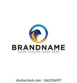 Bird logo icon. Flying bird logo design. Simple design on trendy logo.