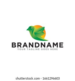 Bird logo icon. Flying bird logo design. Simple design on trendy logo.