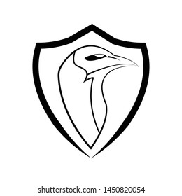 bird logo icon graphic design template vector