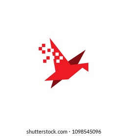 Bird logo icon graphic template