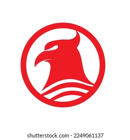 bird logo icon isolated vector illustration template design