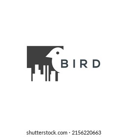 Logotipo De Pájaro E Icono Con Forma