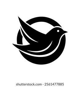Bird logo icon or Silhouette Design