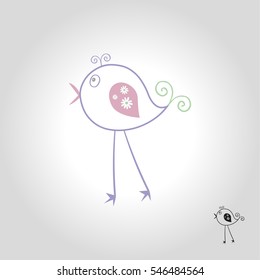 bird logo, icon and symbol vector illustration