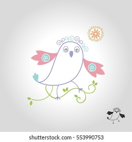 bird logo, icon and symbol vector illustration