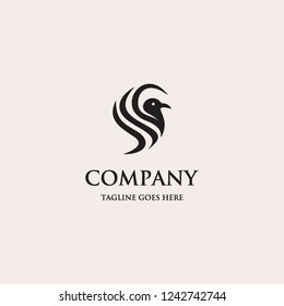 bird logo icon template
