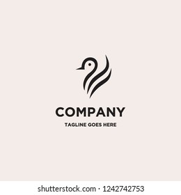 bird logo icon template