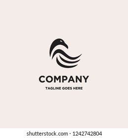 bird logo icon template