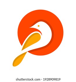 bird logo, icon and template
