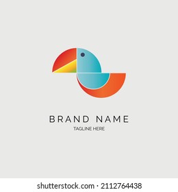 diseño de la plantilla de icono del logotipo de pájaro para marca o empresa y otros