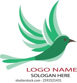 Bird logo icon vector .