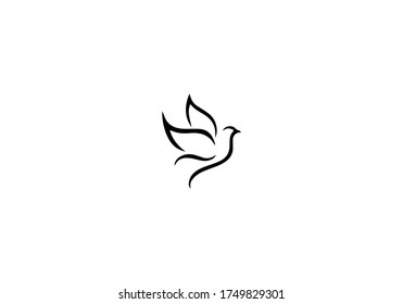 bird logo icon vector design