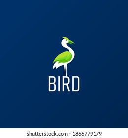 Diseño vectorial de iconos de logotipo de aves