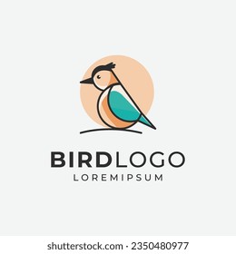 Bird logo icon vector design, bird images simple illustration