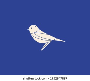 Ilustración vectorial del icono del logotipo de aves