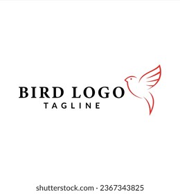 bird logo icon vector illustration