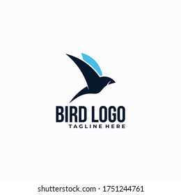 bird logo icon vector isolated