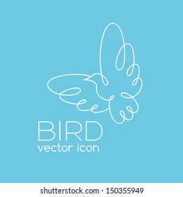 Bird logo idea. Vector illustration