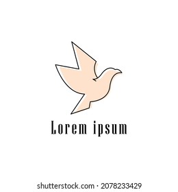 Bird logo illustration simple design