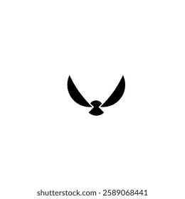 bird logo illustration template, bird logo silhouette illustration. bird logo illustration vector. wings illustration.