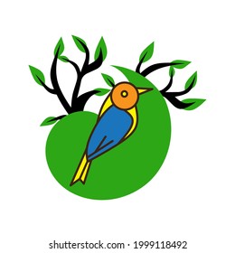 bird logo isolated on white background