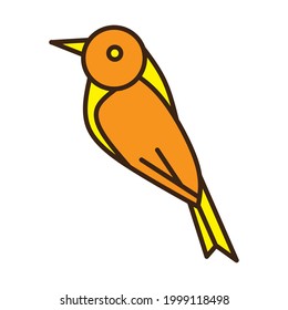 bird logo isolated on white background