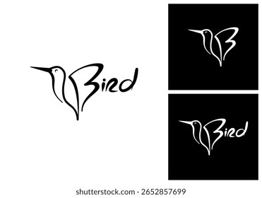 Letra B do logotipo Bird, uma combinação do logotipo Bird com a letra B