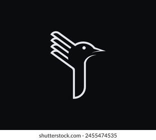 Bird logo with the letter P in combination